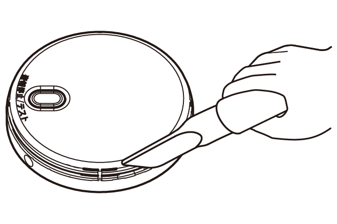 掃除機のあてかた