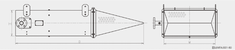 泡発生機外観図