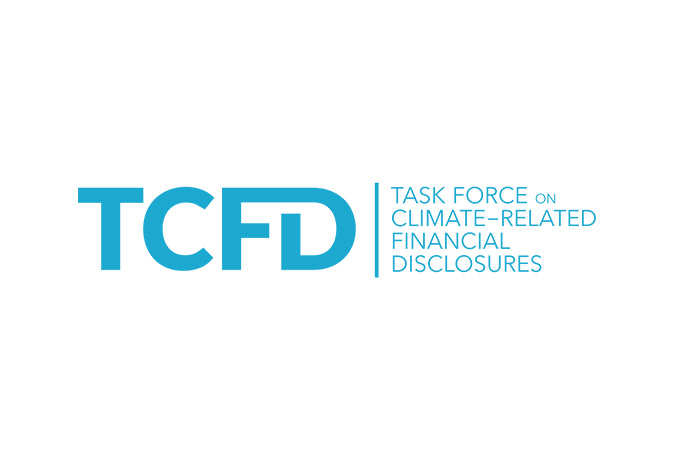 TCFDロゴ画像（Task Force on Climate-related Financial Disclosures）