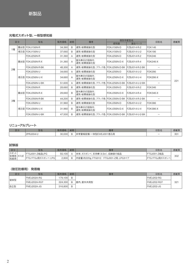 自動火災報知設備総合カタログ 別冊