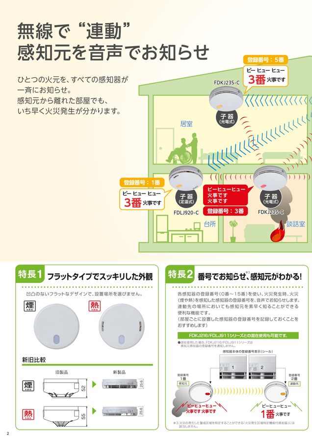 ［期間限定］無線式連動型警報機能付感知器 無線式連動型警報機能付感知器